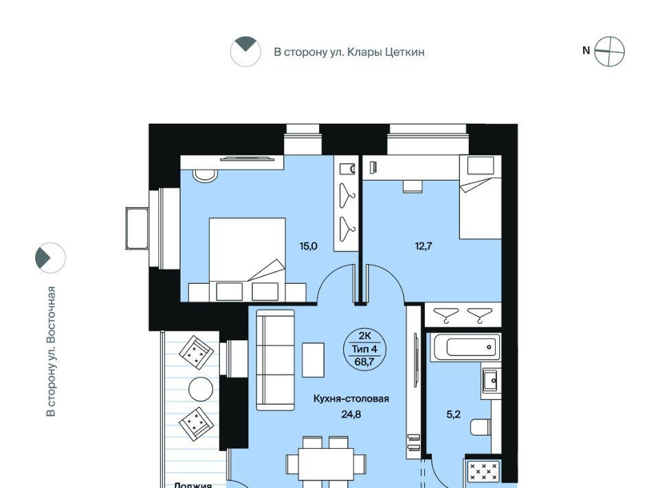 квартира г Сыктывкар ул Карла Маркса 165к/1 фото 1