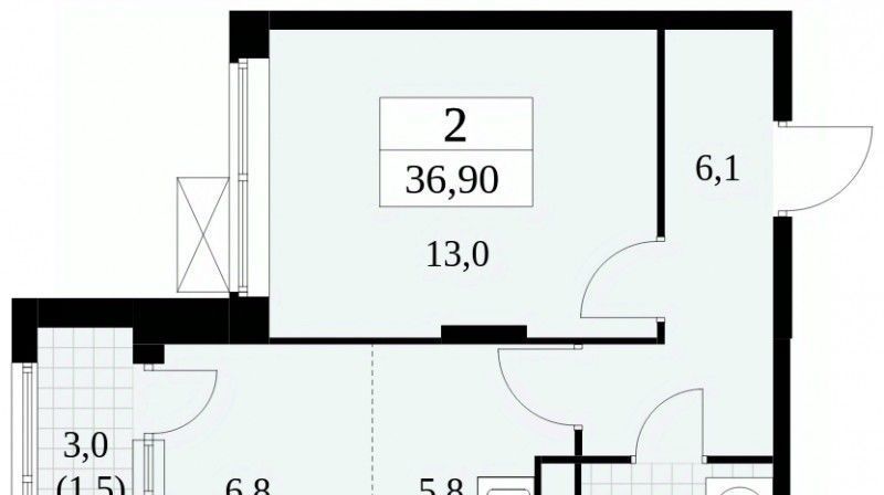 квартира г Москва п Сосенское ЖК Прокшино 8к/6 метро Прокшино фото 1