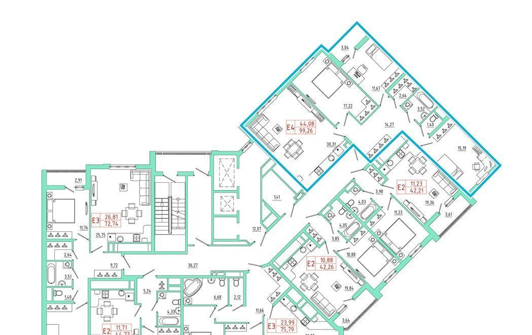 квартира г Рязань р-н Железнодорожный ш Московское 2 фото 2