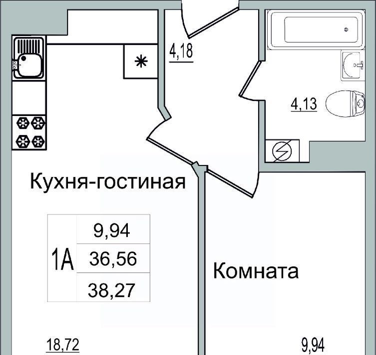 квартира р-н Псковский д Борисовичи ул Героя России Досягаева 1 Завеличенская волость фото 1