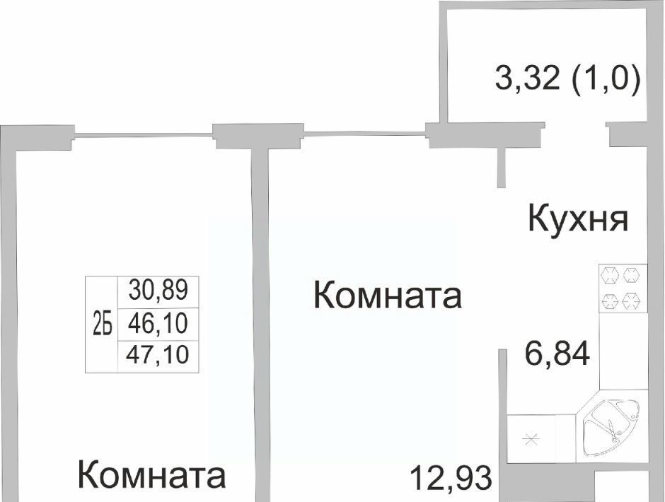 квартира р-н Псковский д Борисовичи ул Героя России Досягаева 1 Завеличенская волость фото 1