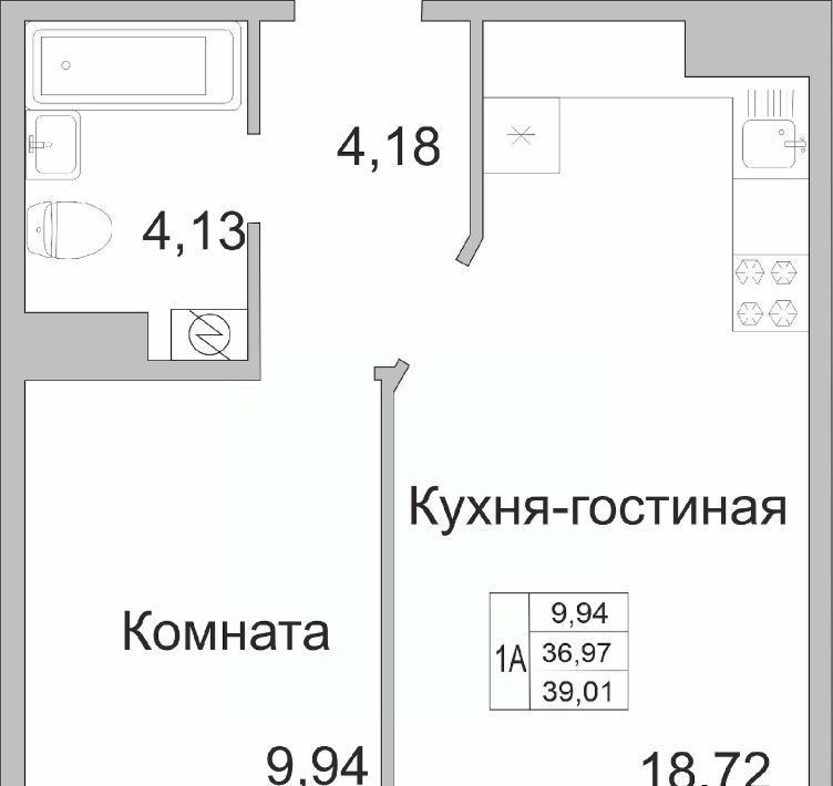 квартира р-н Псковский д Борисовичи ул Героя России Досягаева 1 Завеличенская волость фото 1