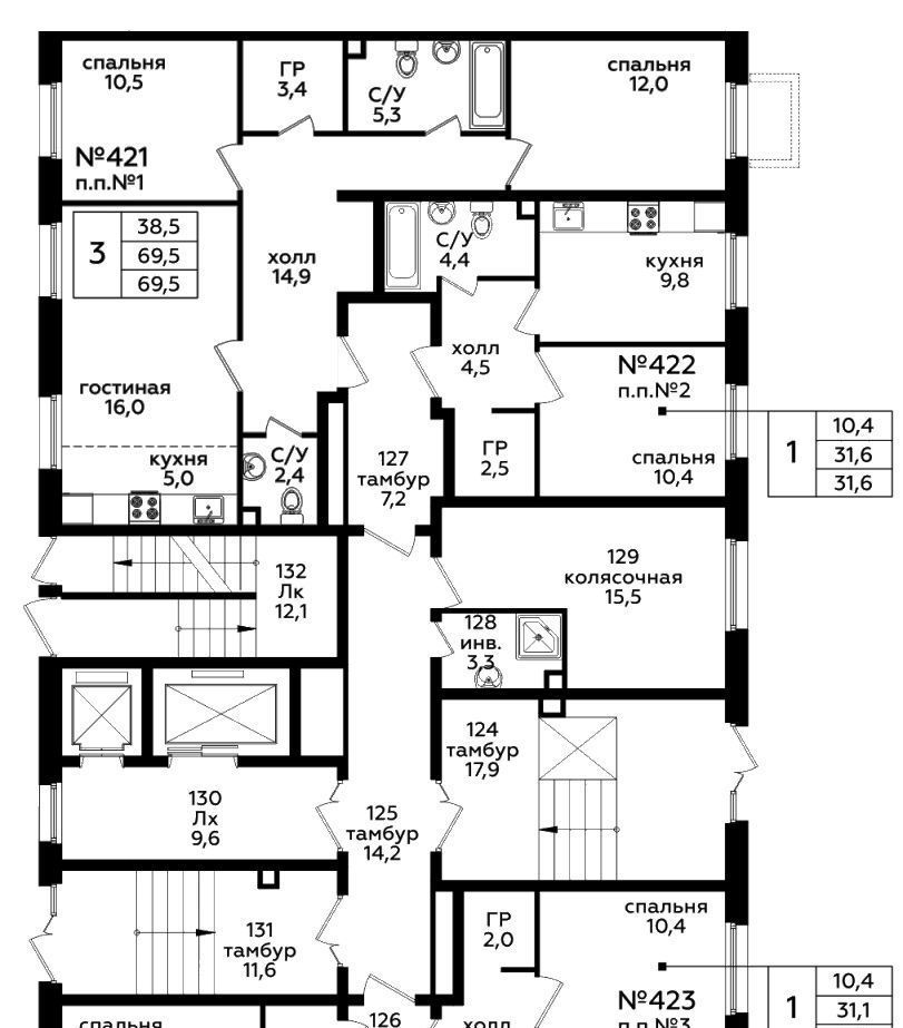 квартира г Москва п Сосенское пр-кт Куприна 30к/9 метро Бунинская аллея фото 1