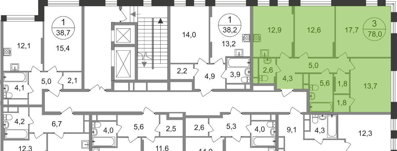 квартира г Москва п Внуковское метро Рассказовка Переделкино Ближнее мкр, 17-й кв-л фото 15