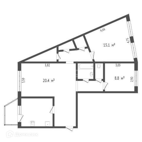 квартира г Сургут ул Дзержинского 7/1 фото 1