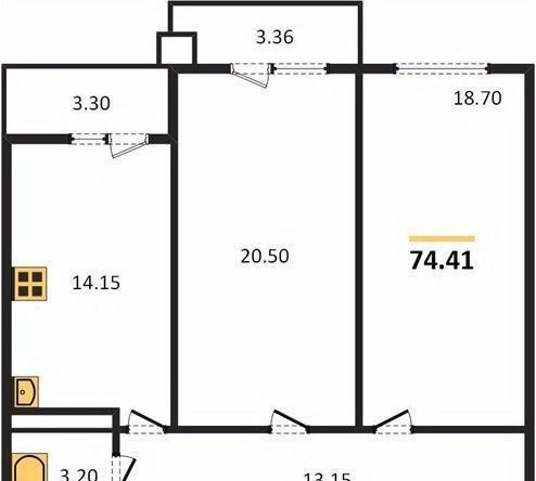 квартира г Краснодар р-н Прикубанский микрорайон «Московский» 112 фото 1