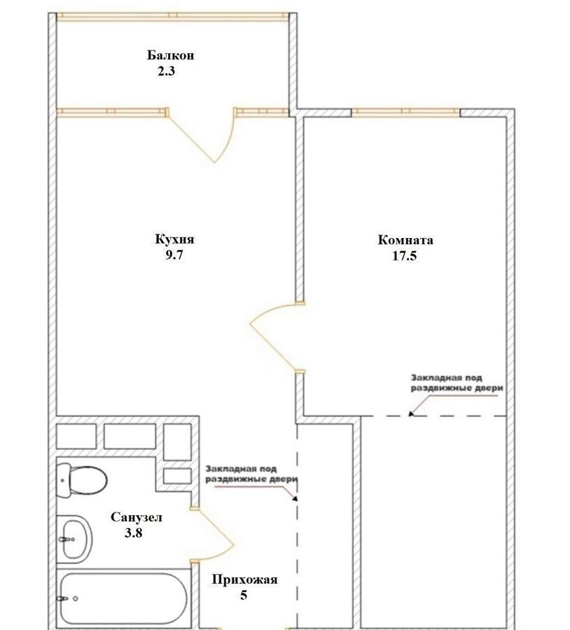 квартира г Краснодар р-н Прикубанский ул им. Евгении Жигуленко 25к/1 фото 9