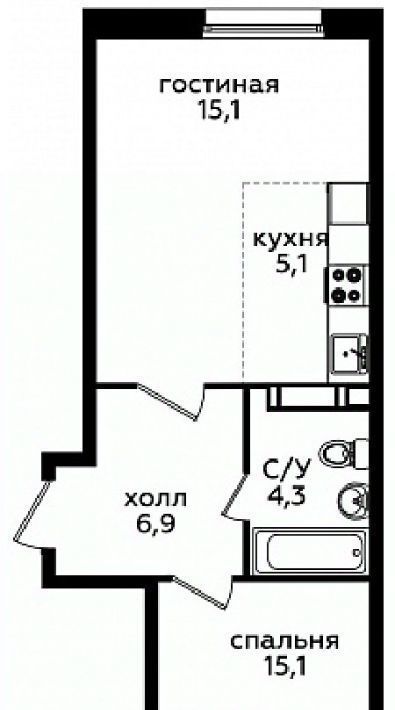 квартира г Москва п Сосенское пр-кт Куприна 30к/9 метро Коммунарка фото 1