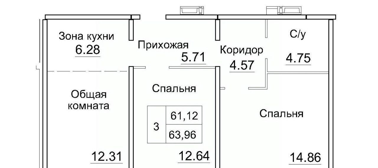 квартира р-н Новосибирский рп Краснообск мкр 3 12а Площадь Маркса фото 1