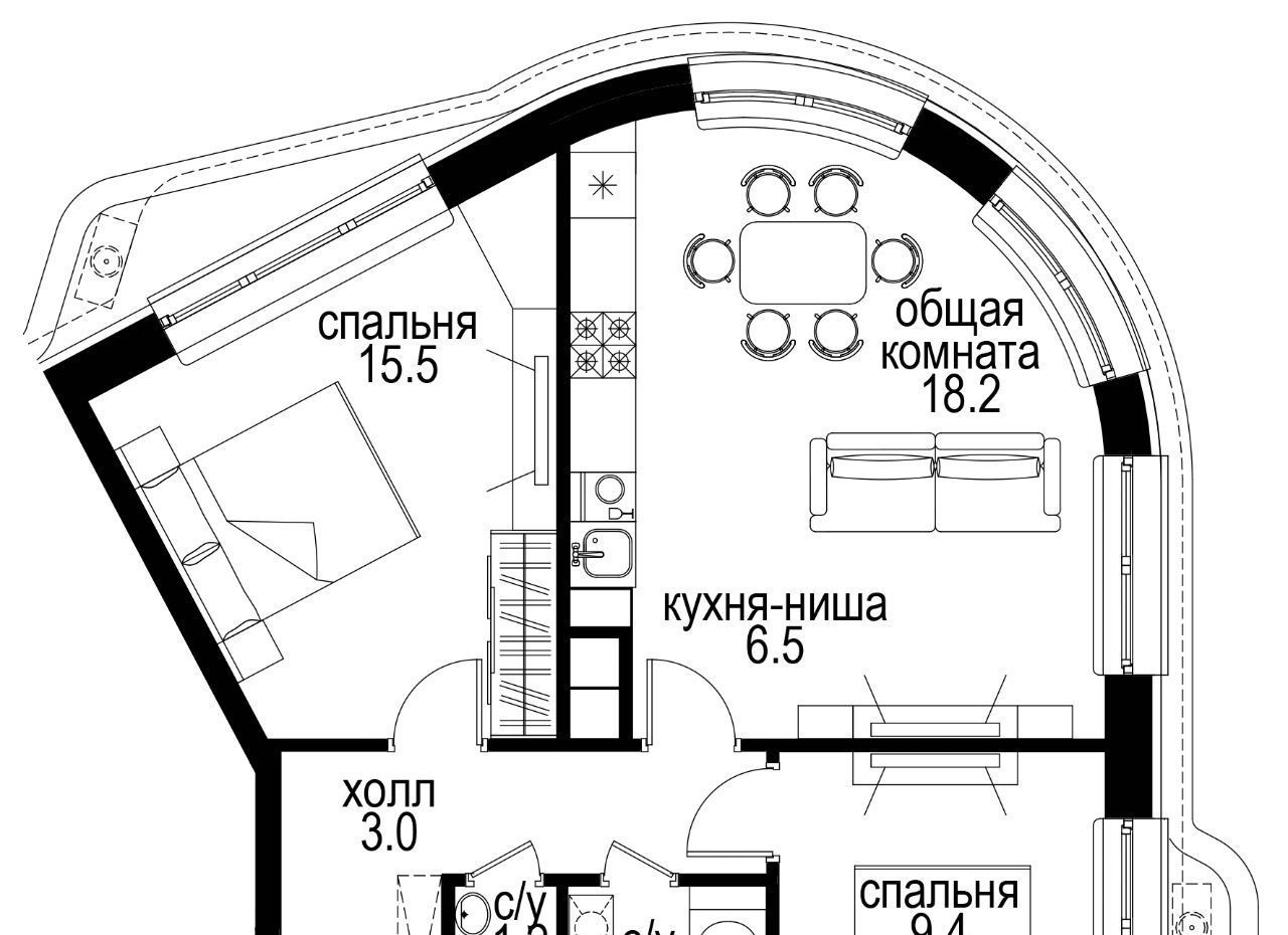 квартира г Москва метро Электрозаводская Басманный наб Семеновская 3 фото 1