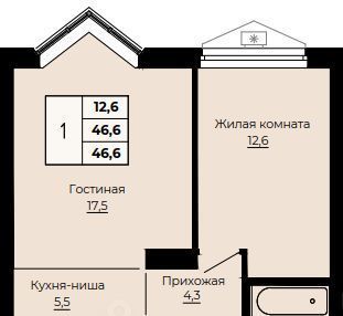 квартира г Екатеринбург Динамо ЖК «Ольховский парк» фото 1