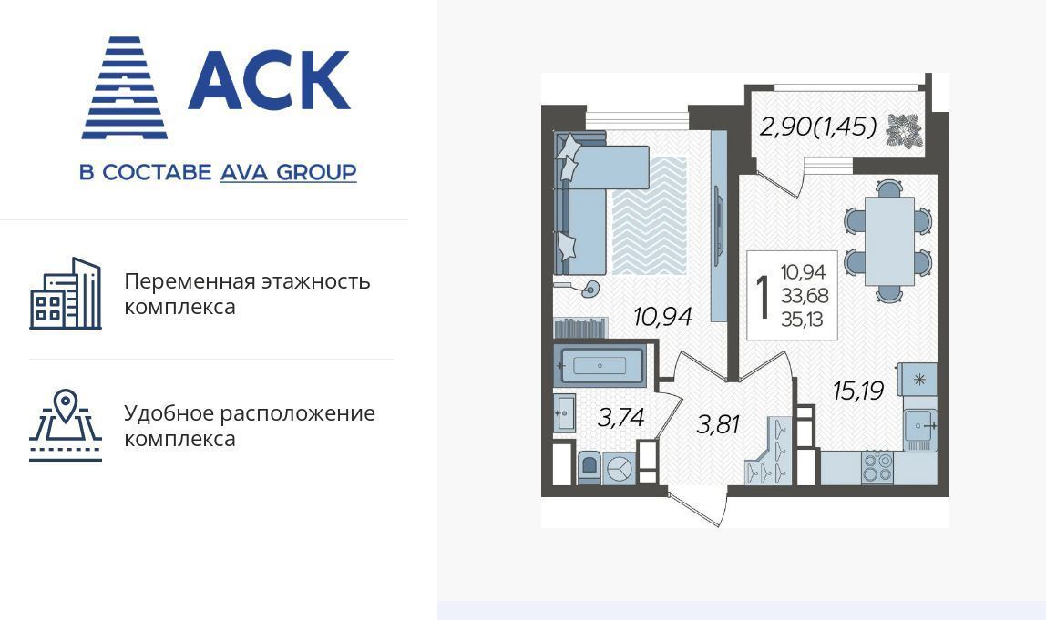 квартира г Краснодар р-н Карасунский ул Уральская 87/7 фото 1