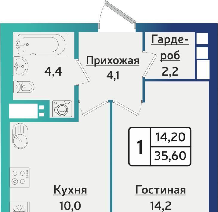 квартира г Ижевск р-н Устиновский ЖК Берша Сити фото 1