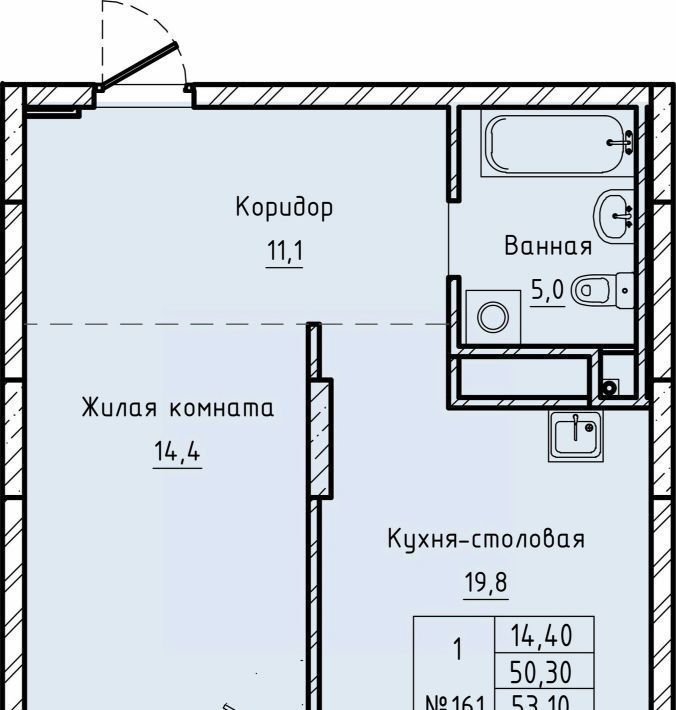 квартира г Екатеринбург ВИЗ ЖК «Нагорный» Площадь 1905 года, жилрайон фото 1