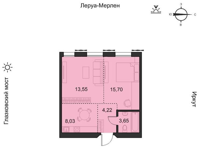 квартира г Иркутск р-н Свердловский ул Набережная Иркута 21/1 Затон кв-л фото