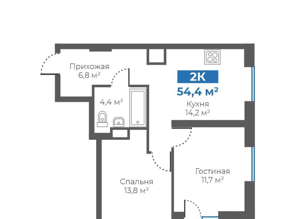 квартира г Тюмень р-н Калининский ул Интернациональная 197б фото 1