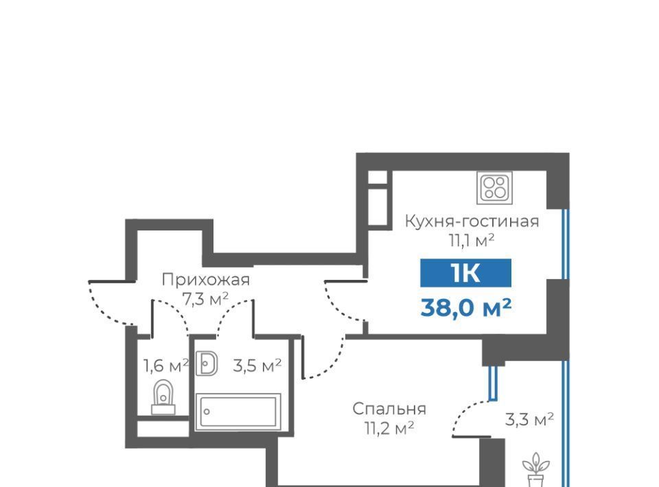 квартира г Тюмень р-н Калининский ул Интернациональная 197г фото 1