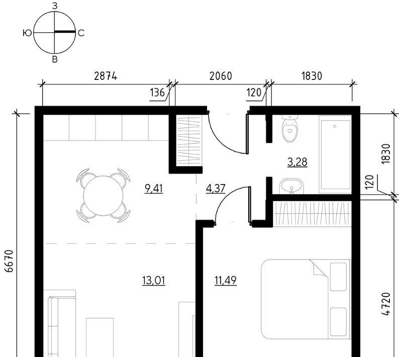 квартира г Иркутск р-н Свердловский ул Набережная Иркута 21/1 Затон кв-л фото 2