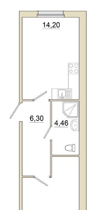 квартира г Зеленогорск Курортный ул Строителей 3к/2 фото 1