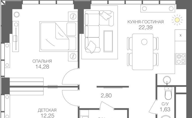 квартира г Москва метро Шелепиха проезд Проектируемый № 6680 фото 1