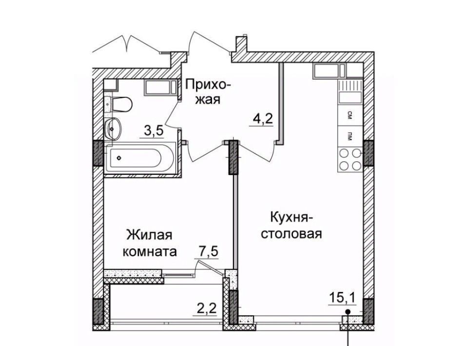 квартира г Нижний Новгород Горьковская ЖК «Новая Кузнечиха» 11 фото 1