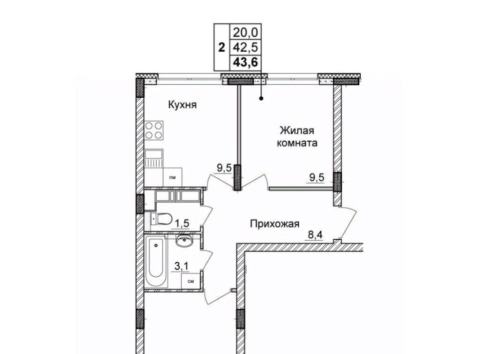 квартира г Нижний Новгород Горьковская ЖК «Новая Кузнечиха» 11 фото 1