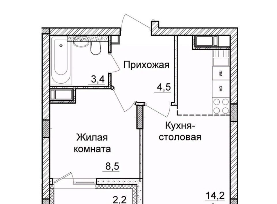 квартира г Нижний Новгород Горьковская ЖК «Новая Кузнечиха» 12 фото 1