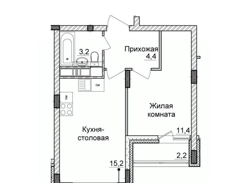 квартира г Нижний Новгород Горьковская ЖК «Новая Кузнечиха» 11 фото 1