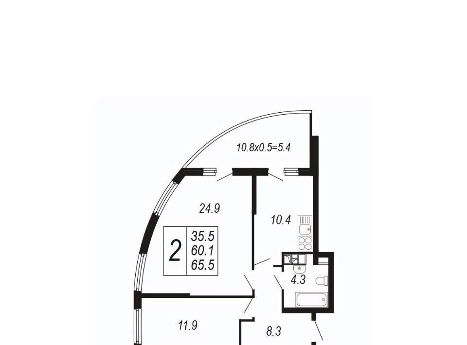 квартира г Краснодар р-н Прикубанский б-р Адмиралтейский 3 фото 1