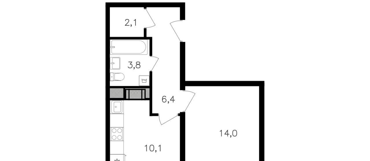 квартира г Москва ул Берзарина 2/2 поле, 32к, Октябрьское фото 1