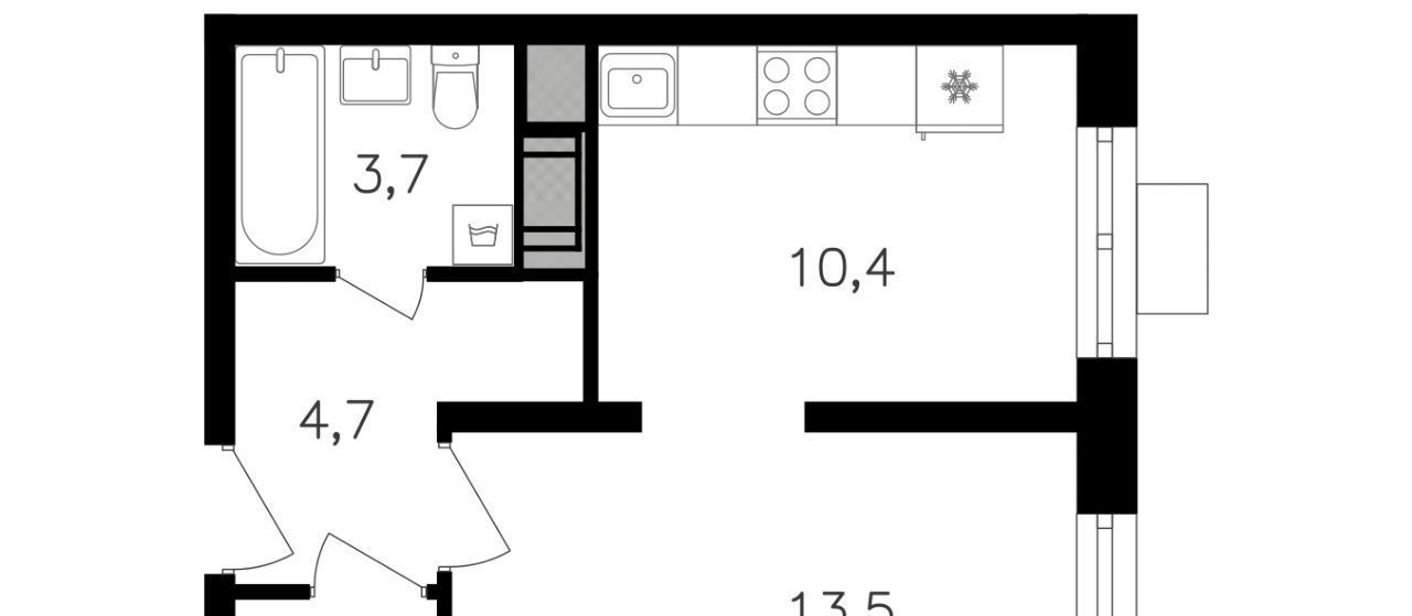 квартира г Москва ул Берзарина 4/2 поле, 32к, Октябрьское фото 1