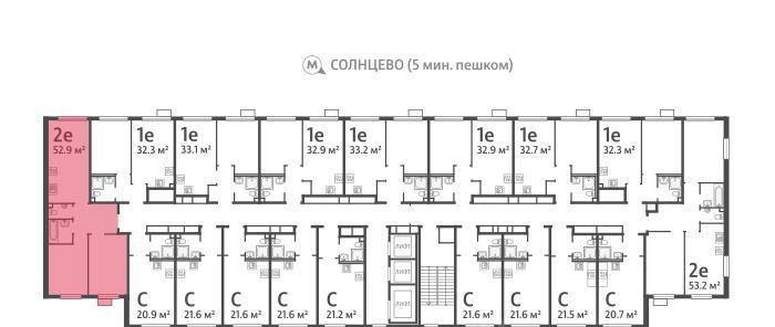 квартира г Москва метро Солнцево ЖК Лучи-2 фото 3