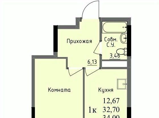 квартира г Ижевск р-н Первомайский Южный проезд Ключевой 23а Поселок фото 1