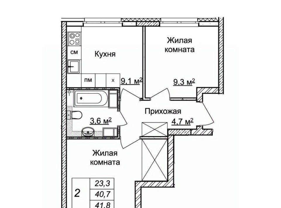 квартира г Нижний Новгород Горьковская ЖК «Новая Кузнечиха» 9 фото 1