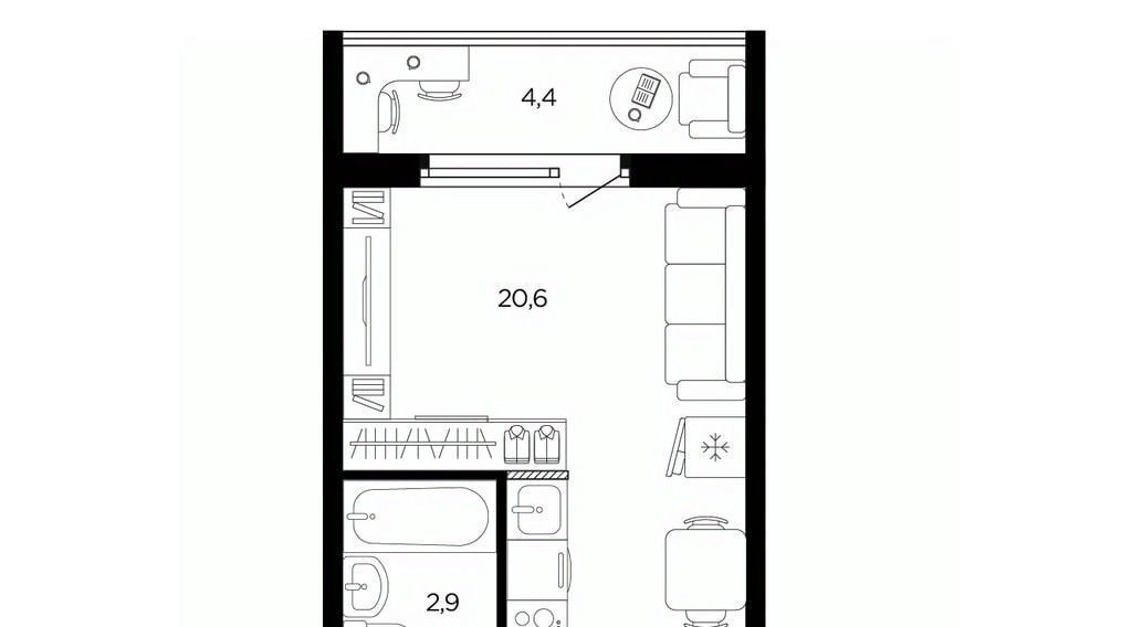 квартира г Ростов-на-Дону р-н Советский ул Еременко 114/1с 1 фото 1