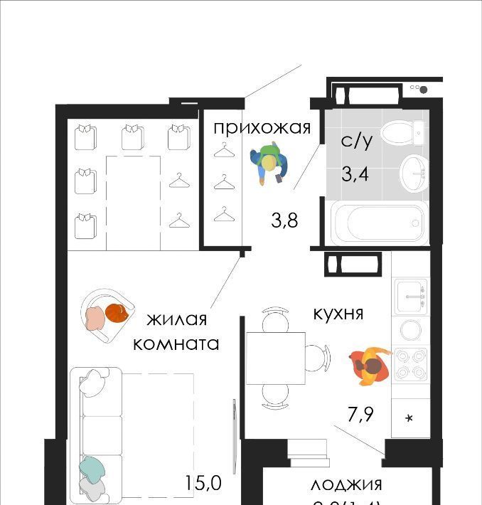 квартира г Пермь р-н Мотовилихинский ул Кузнецкая 43в фото 1