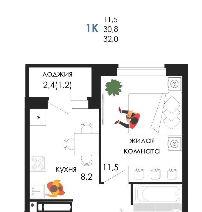 квартира г Пермь р-н Мотовилихинский ул Кузнецкая 43в фото 1