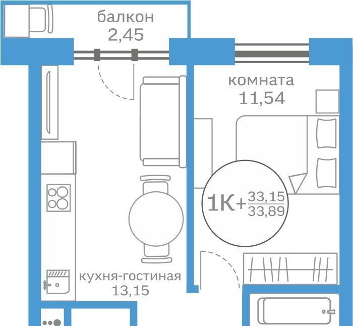 квартира г Тюмень р-н Калининский ул Краснооктябрьская 16 фото 1