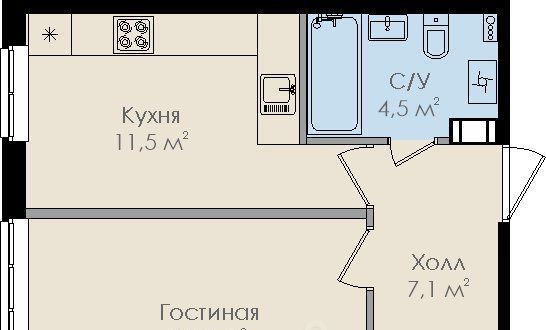 квартира г Великий Новгород Деревяницы-2 ул Вересова 7 фото 1