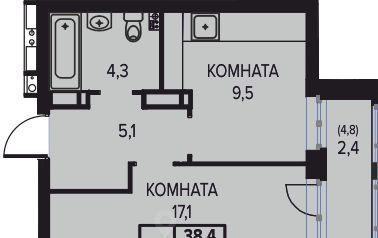 квартира р-н Пермский д Кондратово ул Водопроводная 1 фото 1