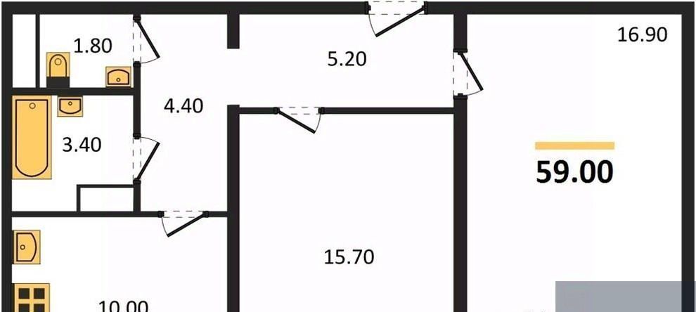 квартира г Воронеж р-н Левобережный ул Ленинградская 28 фото 1