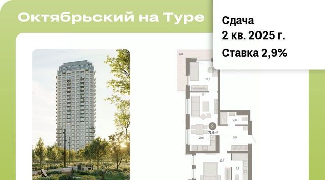 г Тюмень р-н Калининский ЖК «Октябрьский на Туре» фото