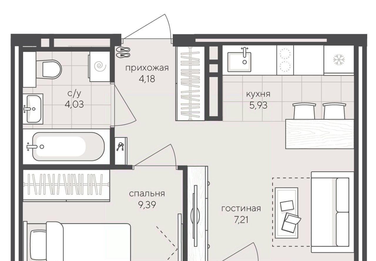 квартира г Новосибирск Заельцовская ул Кедровая с 45к 1 фото 1