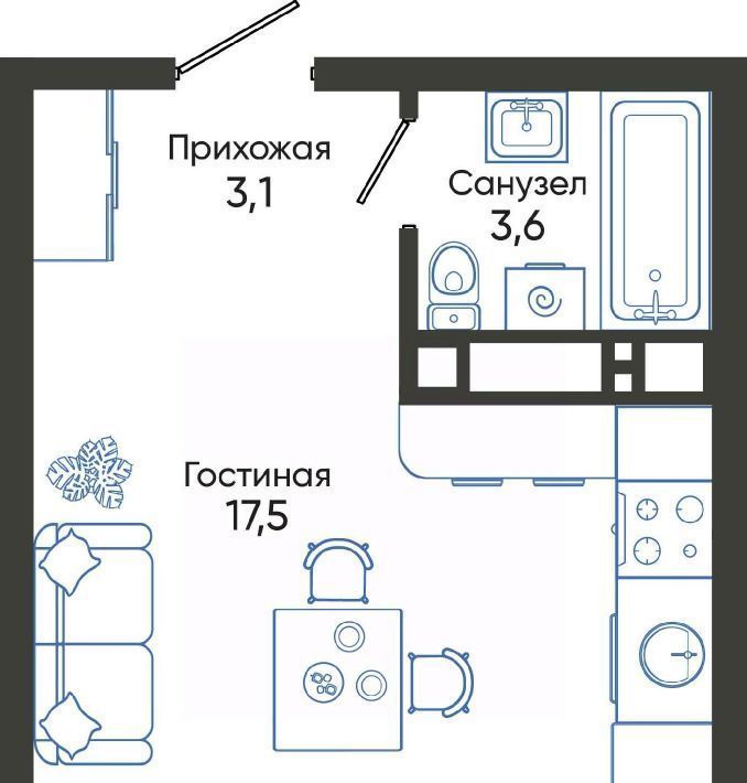 квартира г Новороссийск р-н Центральный ул Куникова 47г ш Мысхакское фото 1