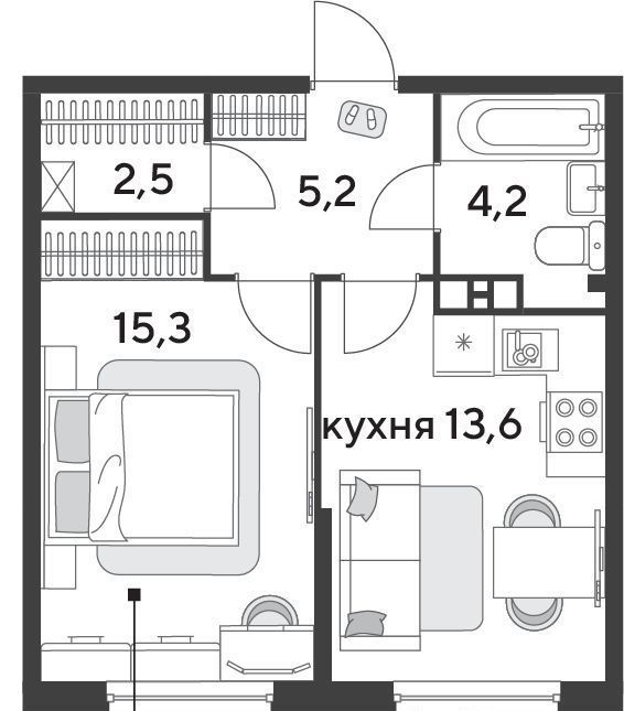 квартира г Краснодар р-н Прикубанский ул Садовая 30 ЖК «Парк Победы» фото 1