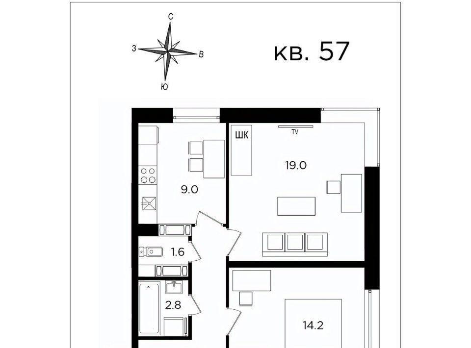 квартира г Хабаровск р-н Индустриальный Строитель фото 1