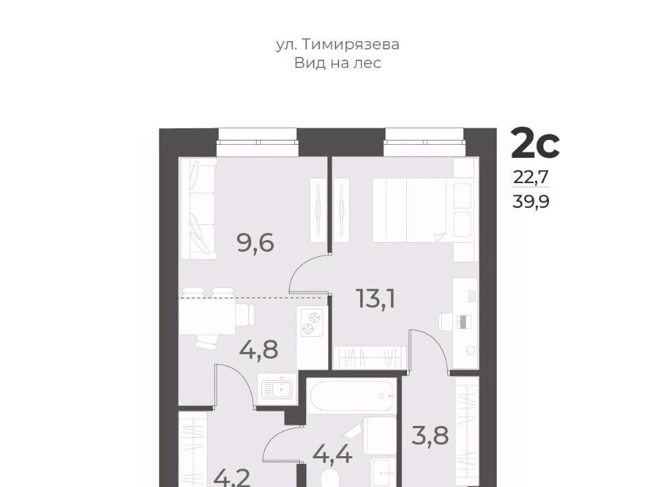 квартира г Новосибирск Заельцовская ул Плановая 60а фото 1