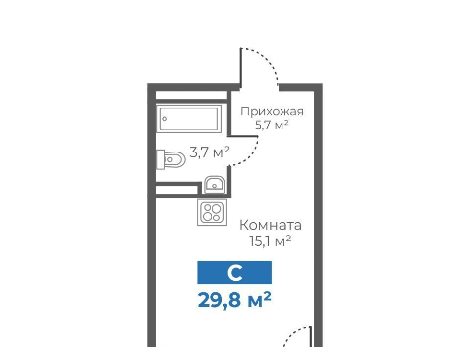 квартира г Тюмень р-н Калининский ул Интернациональная 199а фото 1