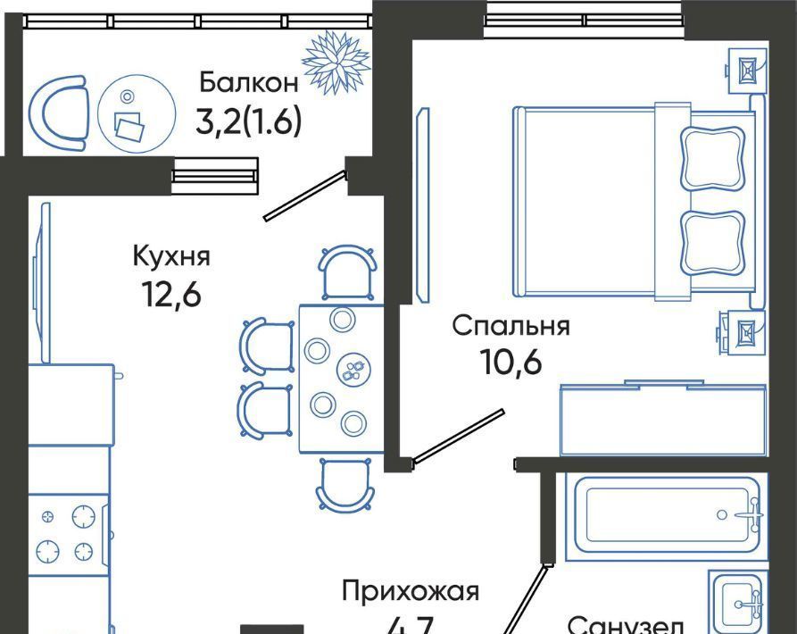 квартира г Новороссийск р-н Центральный ш Мысхакское фото 1