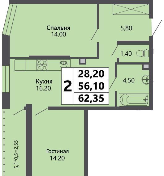 квартира г Краснодар р-н Прикубанский ул Степная 1/1 Имени Демьяна Бедного жилмассив фото 1